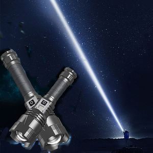 Đèn pin chiến thuật LED siêu sáng, tầm xa 2500m, độ sáng cao, màn hình hiển thị kỹ thuật số, zoom điều chỉnh, sạc lại được - Product Image 4