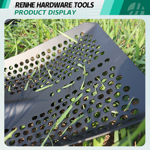 Hot Verkoop Ingenieur Agrarische Outdoor Multifunctionele Metalen <span class=keywords><strong>Spade</strong></span> Schoonmaken Van De Stallen Kippenhok Custom Zeef Shovel Met Gat - Product Image 6