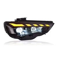 Faros Delanteros LED A3 Upgrade para Audi 2013-2016, Lentes de Proyector, Luces DRL, Faros Delanteros para Sedán y Hatchback S3, Luces Modificadas para Automóvil