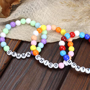 Collier pour chien personnalisé <span class=keywords><strong>pas</strong></span> <span class=keywords><strong>cher</strong></span>, fait main, en perles, avec boucle, pour le bricolage - Product Image 5