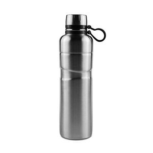 Bouteille d'eau isotherme portable en acier inoxydable de 500 ml à double paroi pour enfants avec poignée en silicone – Isolation thermique 12-24 heures - Product Image 3