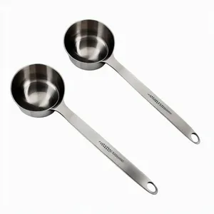 Cuchara Medidora de Acero Inoxidable de 10ml, 20ml, 30ml, 40ml, 50ml, Cuchara para Café con Mango Largo - Product Image 1