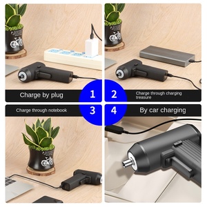 37-Piece Lithium Gun Type Speed Cordless Drill Multi-Functional Household Screwdriver Mini Cordless Drill 3.6v Lithium <b>Battery</b> E - Product Image 3