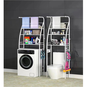 Estante organizador de almacenamiento de metal para lavadora multifuncional de 3 niveles - Product Image 5