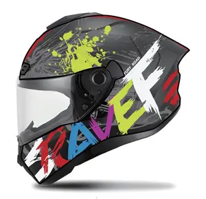 Capacete de proteção facial de alta qualidade para motocicleta, capacete seguro, certificado off road de fábrica DOT