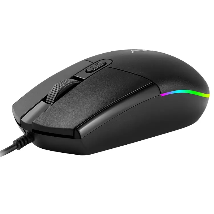 Professional LG100 usb mouse wired 4 color Smooth RGB keyboard gaming mouse in mouse for computer