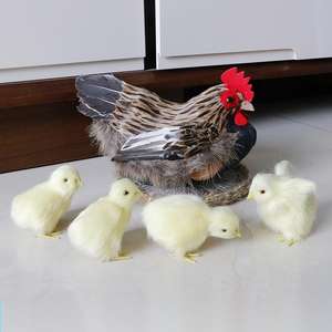 Adorno de Jardín, Gallo de Plumas, Accesorio de Fotografía, Modelo de Gallo Realista, Gallina Ponedora, Simulación de Gallina Grande - Product Image 3