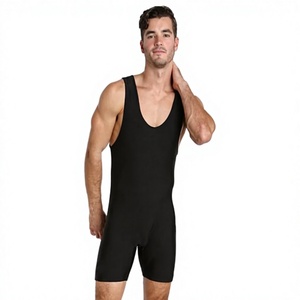 High Quality Lightweight Heat-Transfer Printed 100% Polyester Summer Wrestling Singlet Custom Design Durable Comfortable Elastic - Product Image 3