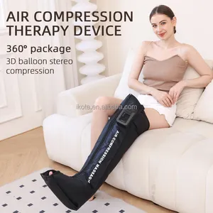 Mesin kompresi kaki penuh logo kustom portabel, pemijat kaki kaki gelombang udara untuk relaksasi otot olahraga