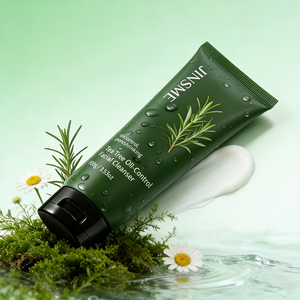 Crème nettoyante pour le visage à l'acide salicylique et à l'huile d'arbre à thé, avec extrait d'hamamélis, pour tous types de peaux, certifiée GMPC, OEM - Product Image 5