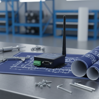 Servidor de Puerto Serie Industrial DTU, Módulo Convertidor RS232/RS485/RS422 a WiFi/Ethernet para Transmisión de Datos de Automatización