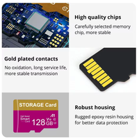 Carte flash pleine capacité 128 Go Tf Carte SD Logo personnalisé 8 Go 16 Go 32 Go 64 Go 128 Go 256 Go 512 Go Carte mémoire avec marque