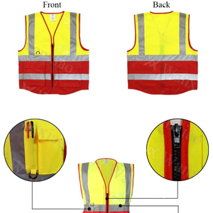 เสื้อกั๊กนิรภัยสะท้อนแสง CITICITY รุ่นสั่งทำพิเศษ Hi Viz ความปลอดภัยสูง พร้อมกระเป๋า ยี่ห้อ ANSI Class 2 WX - Product Image 3