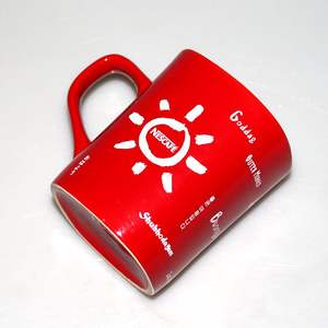 أكواب بورسلين من الشركة المصنعة، أكواب شاي فاخرة حمراء للهدايا الترويجية، أكواب قهوة سيراميك مع شعار الشركة - Product Image 6