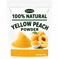 Poudre de pêche jaune naturelle 100% pure, qualité alimentaire, vente en gros pour la pâtisserie, les boissons, les yaourts, les glaces, OEM