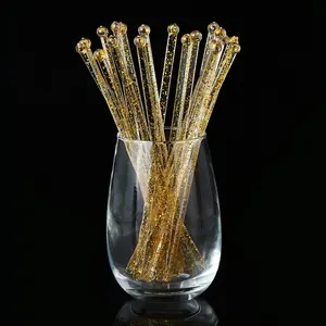 100 Pcs 5 inch Christmas Cocktail Drink Stirrer Coffee Stirrers Santa Claus Snowflake Wooden Sticks Wooden Stir Sticks for Coffee Cocktail Beverage