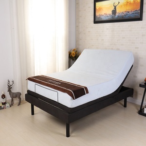 Recién llegado cama de masaje multifuncional cama reclinable diseño Popular eléctrico ajustable tamaño completo tela Metal cartón Null 1 Juego - Product Image 4