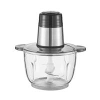 Robot culinaire multifonctionnel 2 vitesses 500W en plastique ABS robuste, bol de 2L, faible bruit (puissant hachoir électrique domestique)