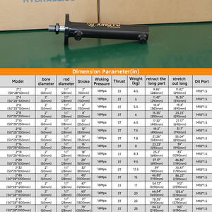カスタム<span class=keywords><strong>3</strong></span>トンフランジ油圧シリンダー単動二方向非標準オイルトップシリンダーHSG50-2500mm最大直販メーカー - Product Image 5