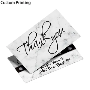 Spot Free Shipping 100pcs 90x54mm For thank You Stickers Cards Fancy Art Surface Finish Work Paper Board Color