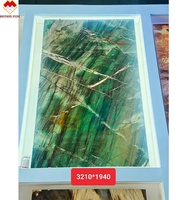 Comptoirs de luxe en quartzite vert émeraude royal cristal de fuchsite vert Gaya pierre naturelle translucide grande dalle granit du brésil