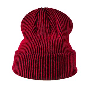 Xiangcheng Apparel Striped Knit Hat Autumn Winter Warm Windproof <b>Beanie</b> Men Unisex Fashionable Acrylic Fiber - Product Image 4