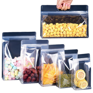 Main givrée transparente sachet <span class=keywords><strong>de</strong></span> thé scellé à 8 côtés <span class=keywords><strong>sac</strong></span> <span class=keywords><strong>de</strong></span> date <span class=keywords><strong>de</strong></span> lait alimentaire boucle main <span class=keywords><strong>sac</strong></span> <span class=keywords><strong>autoportant</strong></span> horizontal - Product Image 1