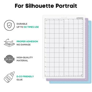 Tapis de Découpe à Adhérence Standard Diylobby pour <span class=keywords><strong>Cricut</strong></span>, Lot de 3 Tapis de Découpe 8x12 pouces en PVC pour <span class=keywords><strong>Cricut</strong></span> <span class=keywords><strong>Maker</strong></span> 3 - Product Image 5