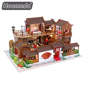 宏达最受欢迎产品立体模型木制娃娃屋diy家具套装女童礼品
