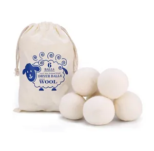 Wool dryer balls organic XL 6-Pack by walmart, reusable natural fabric softener for Laundry
