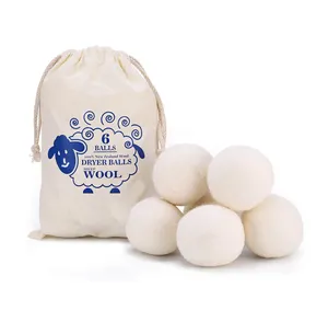 Len Máy Sấy Balls Hữu Cơ XL 6-Pack Của Walmart, Tái Sử Dụng Tự Nhiên Vải Xả Cho Giặt Ủi