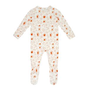 Bebé recién nacido Onesie Pijamas de bambú Ropa de bebé de algodón orgánico Venta al por mayor Mamelucos de primavera y otoño con <span class=keywords><strong>cremallera</strong></span> - Product Image 2