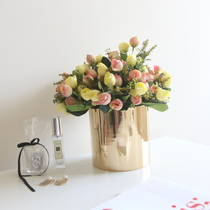 Ramo de capullos de rosa de tela crepé, accesorio DIY, flores artificiales para decoración de arreglos florales en hoteles y cafeterías - Product Image 3