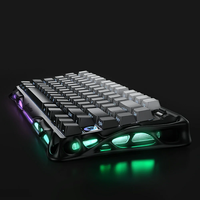Nuevo Teclado Mecánico Mercury K-Gradient de Aleación de Aluminio con Interruptores Lineales, Diseño 75%, Modo Triple Personalizable, Iluminación RGB de 13 Colores y Grabado Lateral