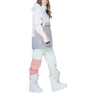 VK女式滑雪夹克保暖冬季防水风衣连帽雨衣滑雪板夹克