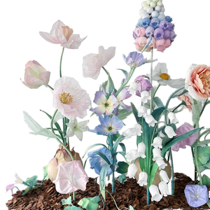 Fleurs d'<span class=keywords><strong>iris</strong></span> artificielles style peinture à l'huile, toucher réel, pour mariage, décoration intérieure, hôtel, ameublement doux, accessoires de photographie - Product Image 2