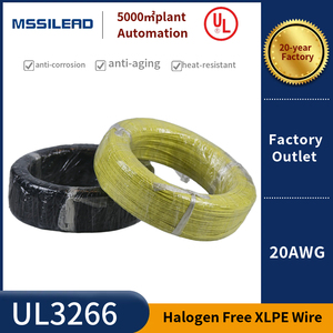 UL3266 Aislamiento XLPE libre de halógenos 20AWG Cable eléctrico Alta temperatura 125 grados 300V Alambre de cobre estañado trenzado - Product Image 5