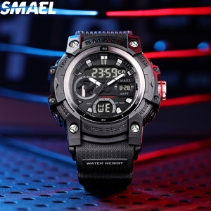 Montre numérique étanche en plastique, dernière montre multifonctionnelle SMAEL 8086, double affichage, montre de sport étanche, chronographe - Product Image 3
