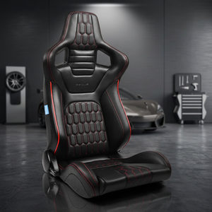 SSCUS OEM Ergonomic Design EURO 621 Pu Leather Sport Car Seats with Reinforced Frame Structure and Deep Contour Hold - Product Image 1