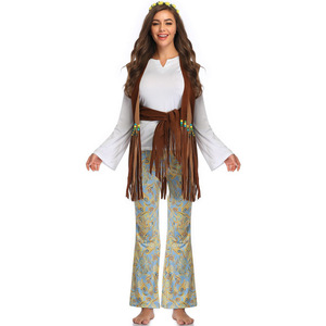 Costume Cosplay di Halloween donna Costume <span class=keywords><strong>da</strong></span> scena nativo americano indiano selvaggio abito Cosplay Performance Costume - Product Image 6