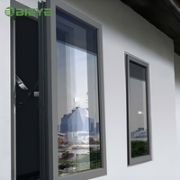 Système motorisé robuste pour mur-rideau et fenêtre coulissante parallèle résidentielle à rupture de pont thermique avec système de ventilation escamotable et charnière à ciseaux