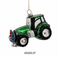 Ornements de Noël en verre soufflé de haute qualité, motif de Père Noël suspendu, design scintillant UV, fabriqués en usine