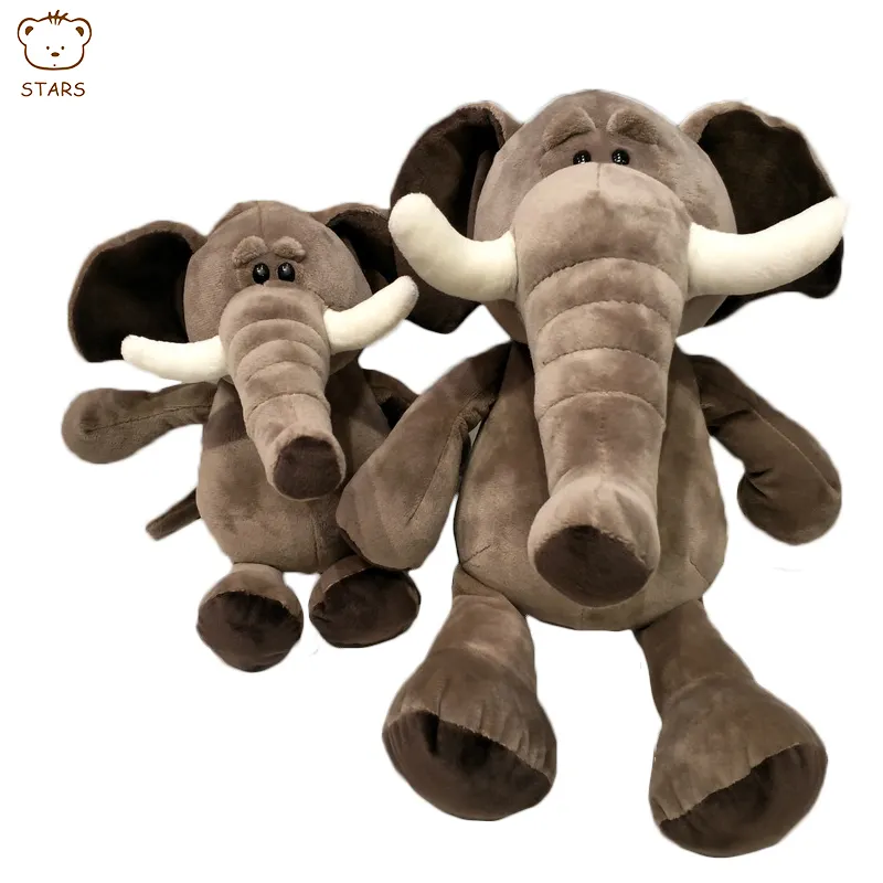 Wholesale Promotion Custom Cute Forest Animals Bed Time Plush Toys Gift For Kids Stuffed Elephant Plush Toys