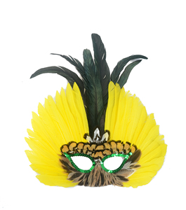 All'ingrosso giallo artigianato a buon mercato pollo luminoso fantasia decorazione mascherata viso piuma d'oca maschera <span class=keywords><strong>per</strong></span> <span class=keywords><strong>Halloween</strong></span> - Product Image 6
