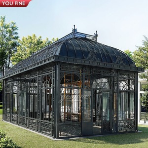 Serre de <span class=keywords><strong>jardin</strong></span> YOUFINE de style victorien en verre et fer forgé pour extérieur, grande et robuste - Product Image 2