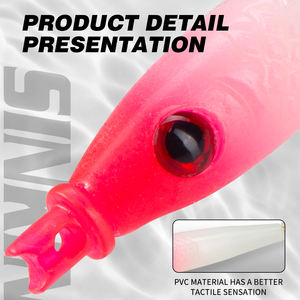 Nouvelle Offre en Gros : Leurres Souples Calmar et Pieuvre 75mm 3.5g pour Thon et Crevettes – Leurres de Pêche Coulants - Product Image 4