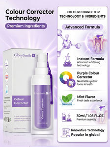 Glorysmile <span class=keywords><strong>V34</strong></span> Sérum Blanchissant pour les Dents Correcteur de Couleur Violet Dentifrice 30ml Blanchiment Instantané OEM Disponible - Product Image 3