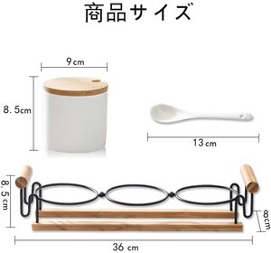 Cruet Ceramicn Hemat Tempat Bumbu Rak Bumbu Toples Bumbu Stocker Dapur Bumbu Wadah Garam dan Merica - Product Image 2