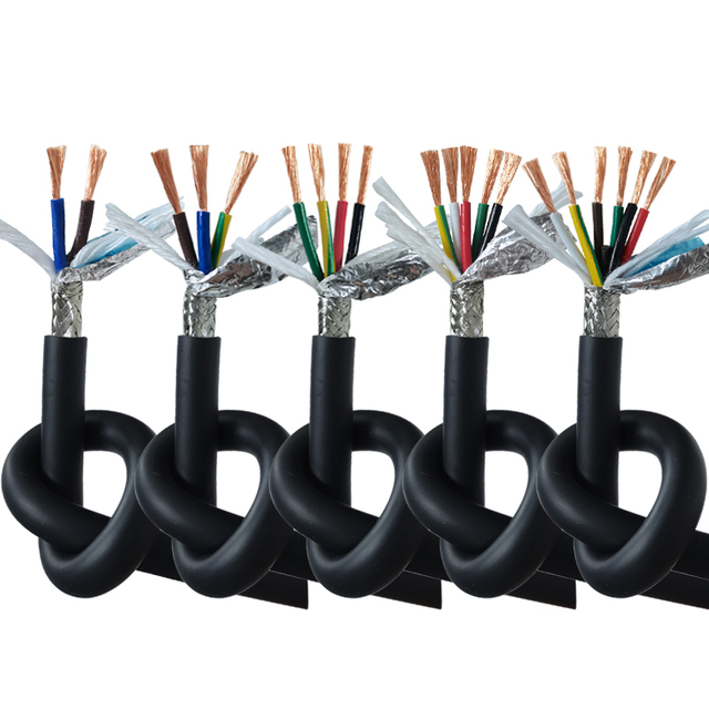 High Quality Flexible Multicore Shielded Signal Control Cable PVC Drag Chain Cables Data Transmission Control Cable
