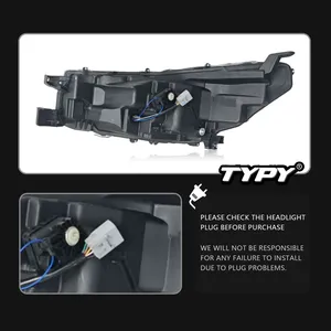 Conjunto de faros delanteros TYPY para Toyota HILUX REVO 2021-2024, modificados con luces LED de alta gama para circulación diurna. - Product Image 4